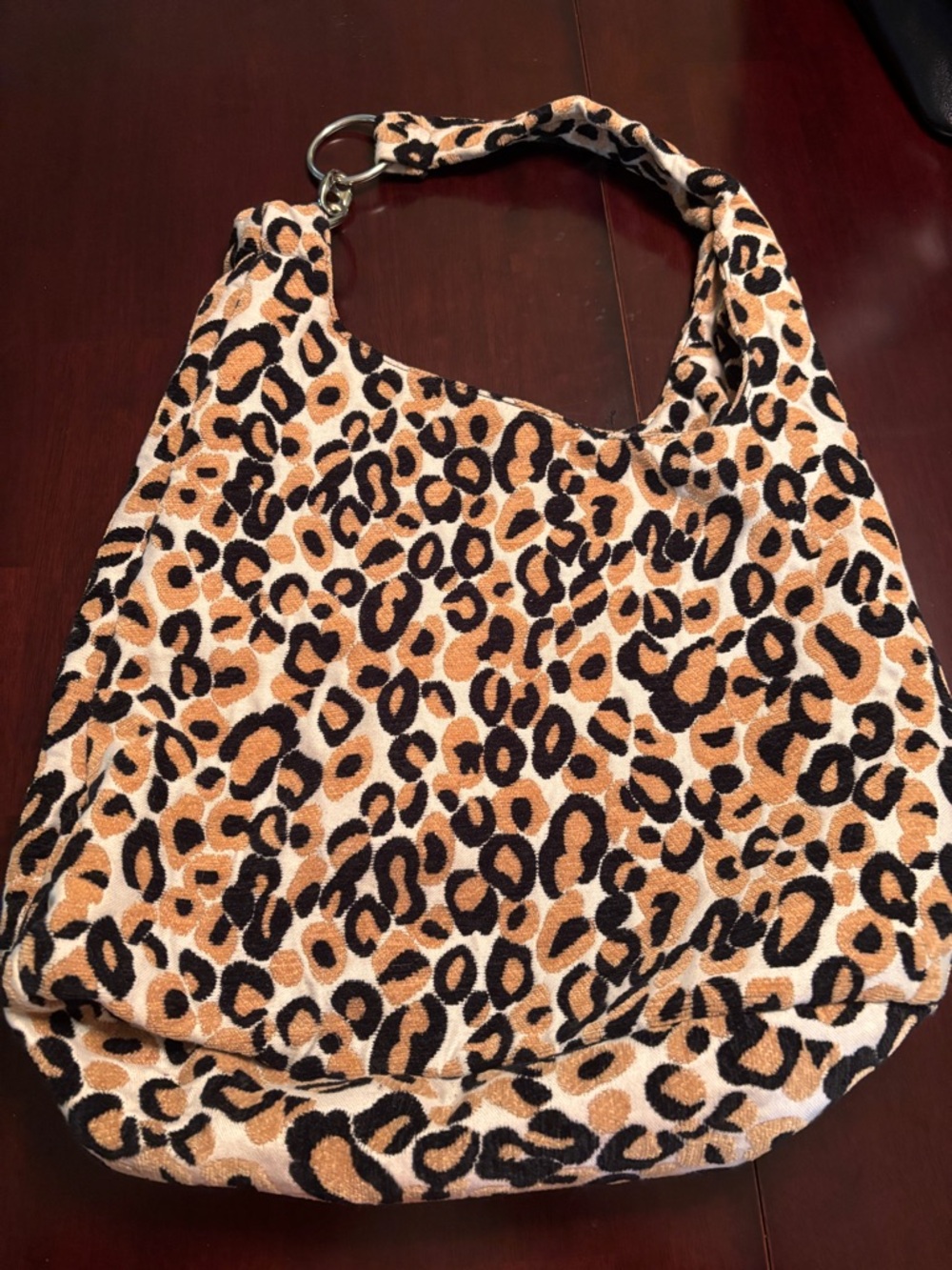 Nordstrom Leopard-Print Shoulder Bag - Tan, Black & Cream